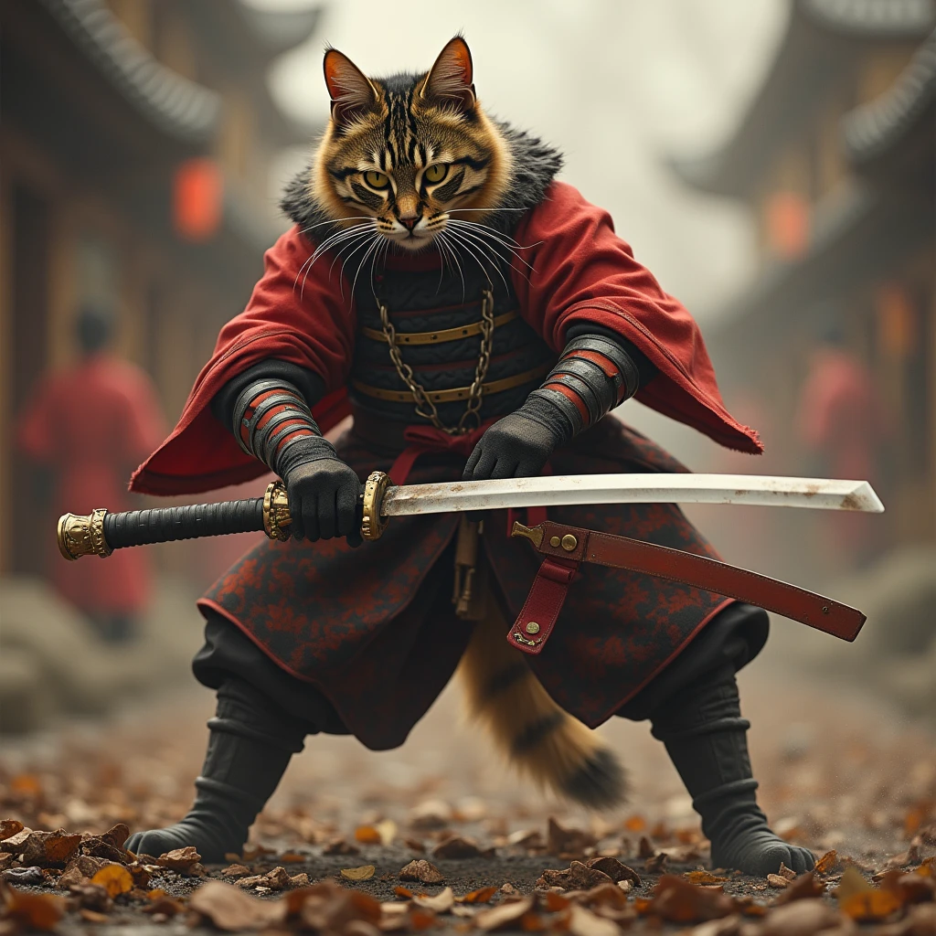 samurai cat kills his master