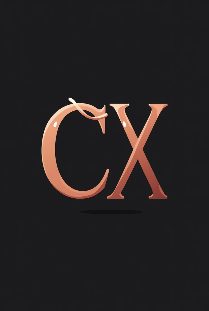 Special logo with CX Unique logo suitable for cosmetics category