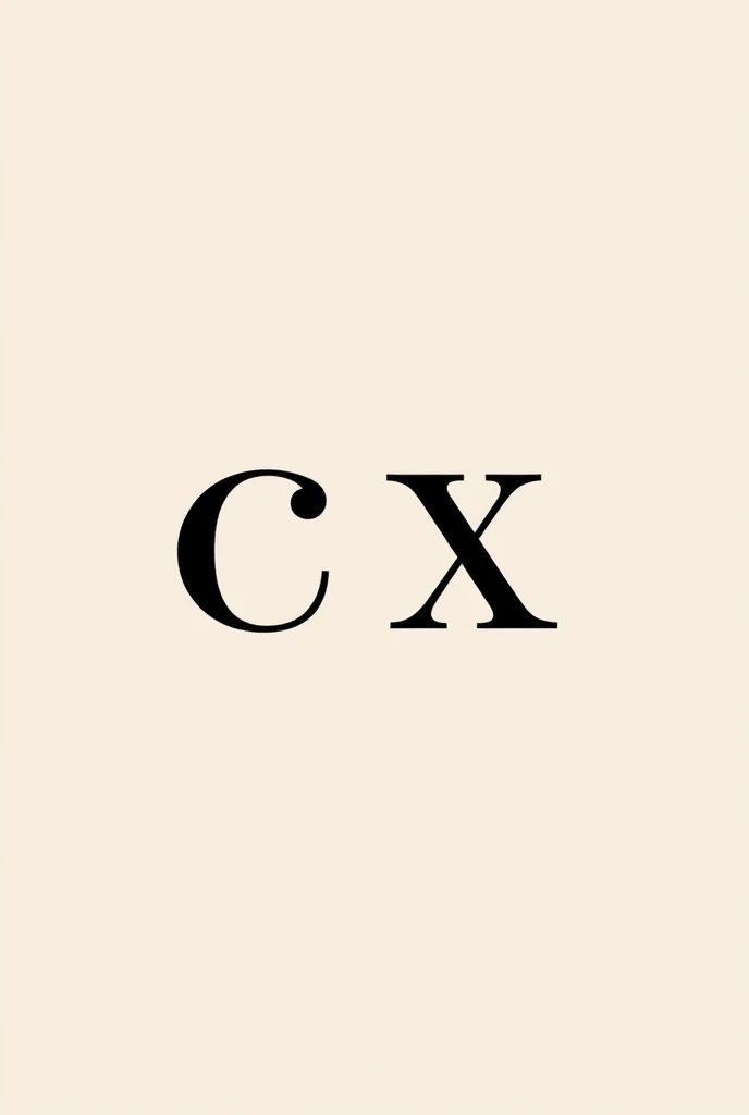 Special logo with CX Unique logo suitable for cosmetics category