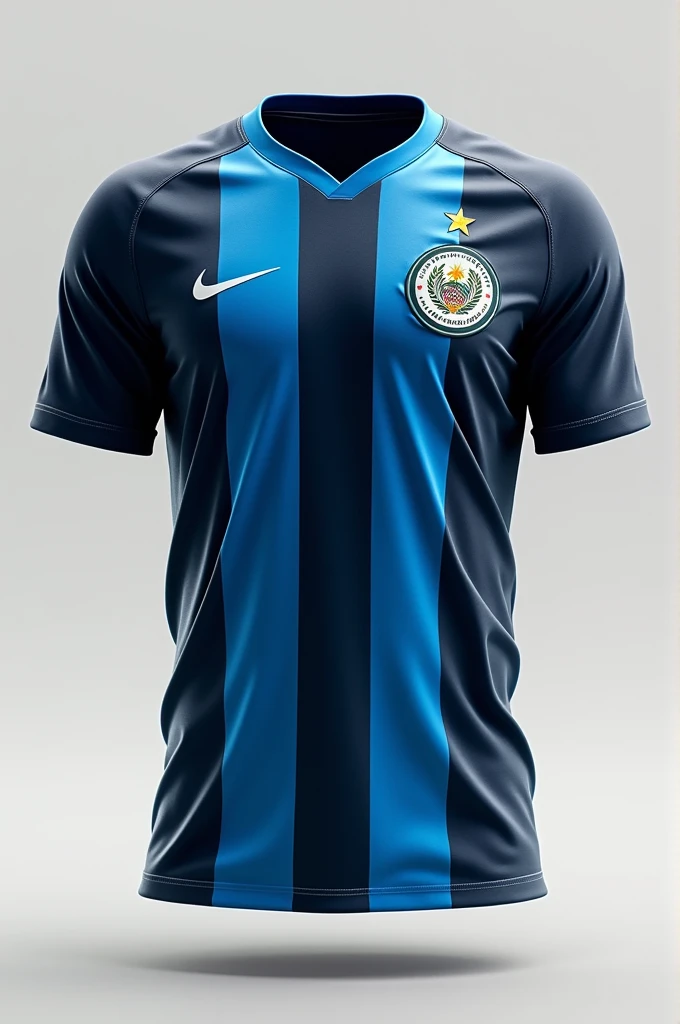 Blue and black soccer uniform from Guatemala
