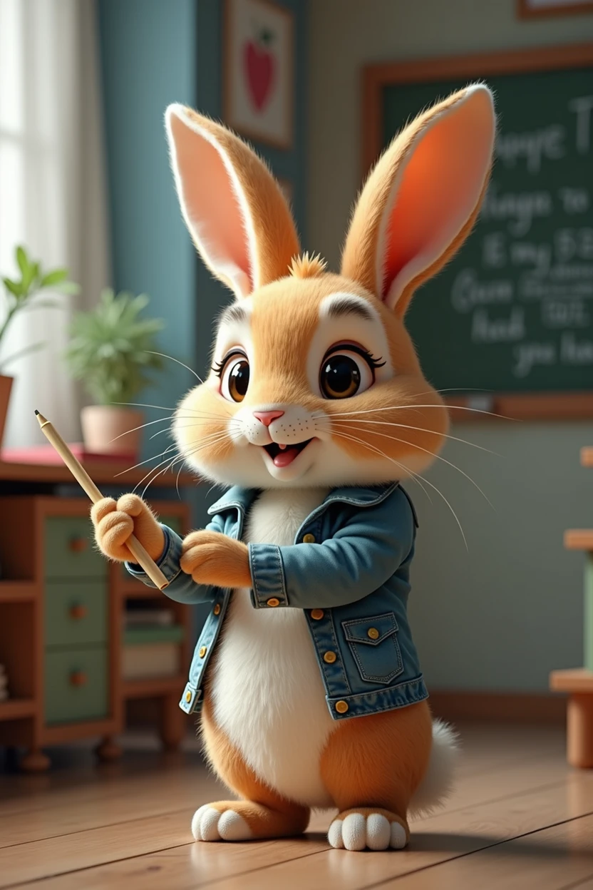 The rabbit is a teacher.