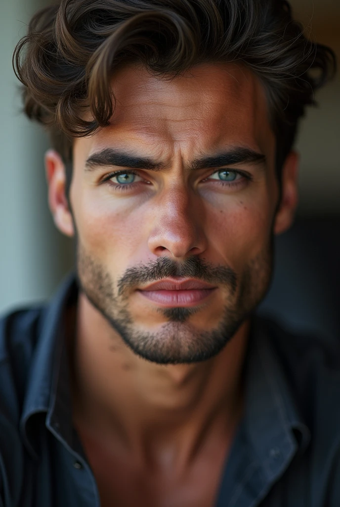 (8k, photo brute:1.2), visage, detailed eyes and body,best quality, 超Une haute résolution, very detailed ,intricate details ,table top , male, handsome man