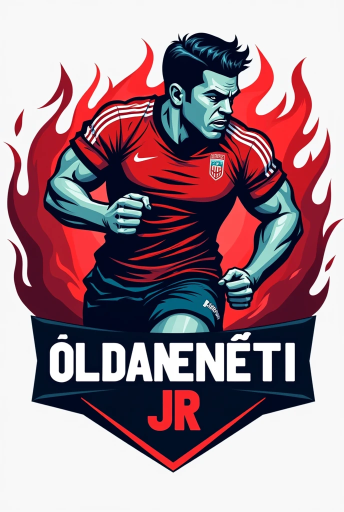 Create a football team logo with name Șoldănești JR