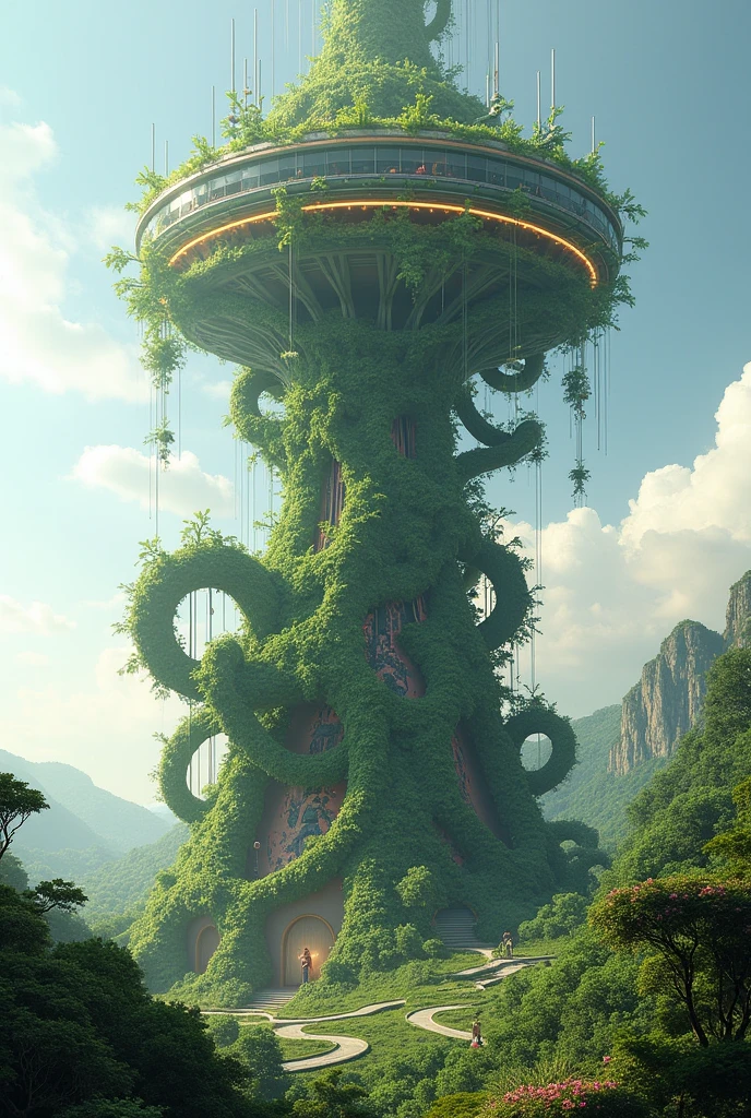 Plant communication tower