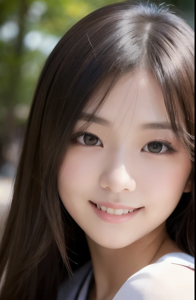 best quality, face focus, soft light, ultra high res, (photorealistic:1.4), RAW photo,(Shinozaki Ai), white skin, kawaii, 1 Japanese girl, solo, cute, (smile), (pupil, lights in the eyes), detailed beautiful face, Medium-sized breasts,(high resolution detail of human skin texture),(long hair),(portrait), upper body, white traditional kimono