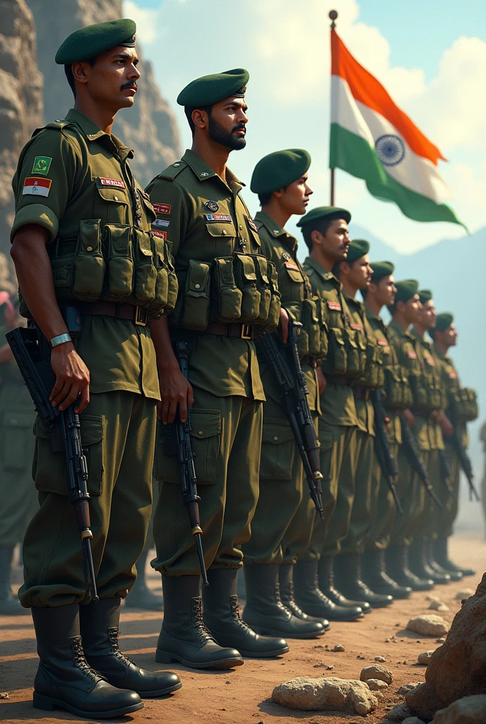 Indian army aesthetic 
