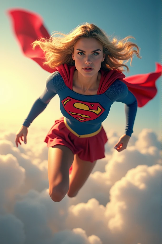 Supergirl flying sexy