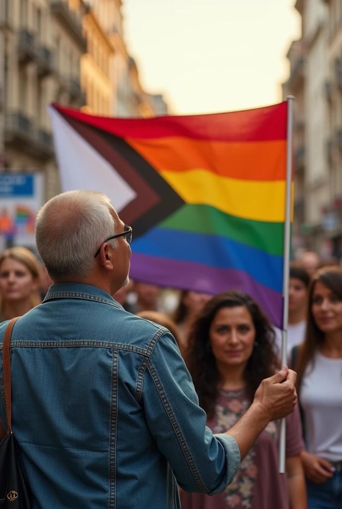 Destroy the LGBT flag and apologize to your mother