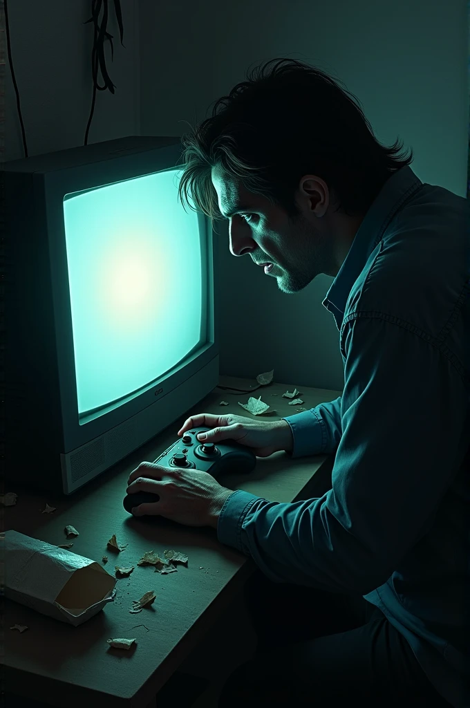 Serial killer playing video games