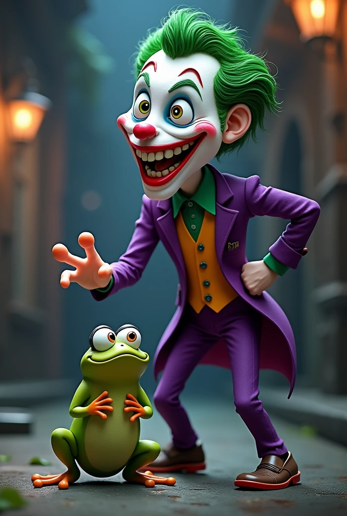 Joker eating 🐸 funny way