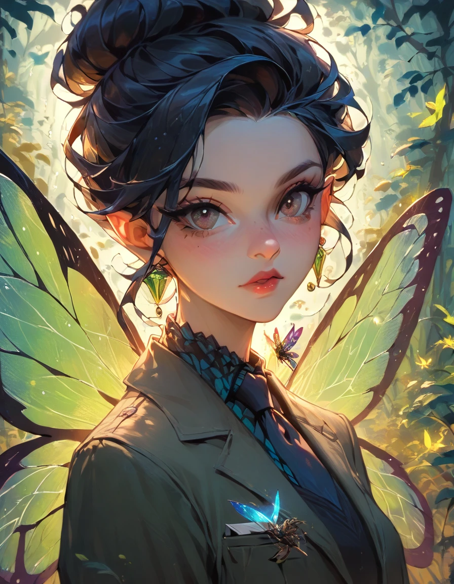 roseleslie woman as a fairy,(highly detailed:1.2),(best quality:1.2),(8k:1.2),sharp focus,(subsurface scattering:1.1),award-winning photograph,professional portrait photography,(close shot:1.1) (glowing bioluminescent forest:1.2),iridescent fairy wings,sultry expression (very detailed background:1.2),(magical fantasy:1.0), (knollingcase:1.1),(analog style:1.1),(modelshoot style:1.2),dramatic lighting