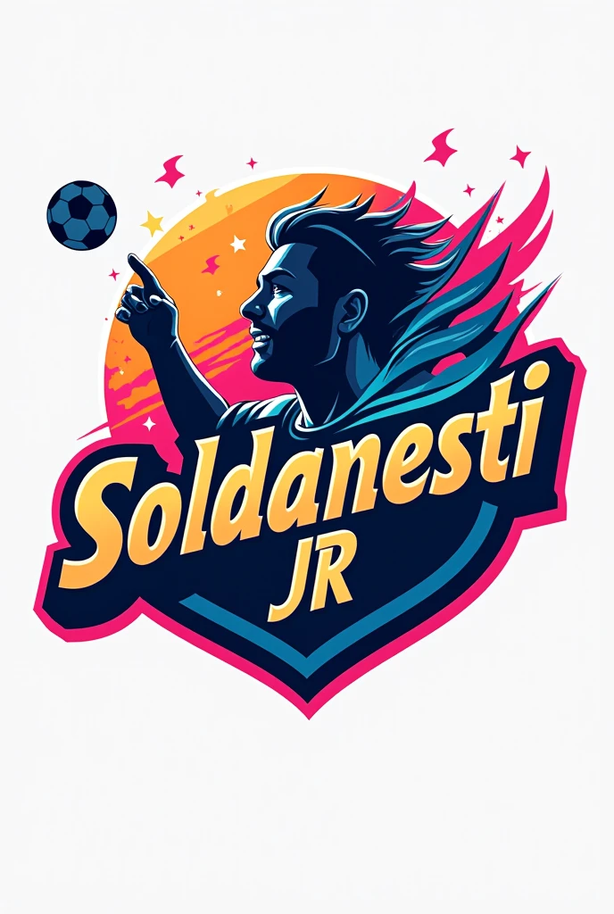 Soccer team logo with name Soldanesti JR