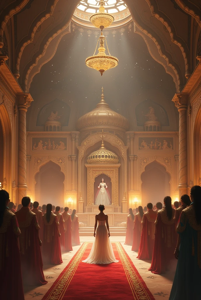 fairy entered into rajmahal and see her mother in place of king and all fairy prince came there 