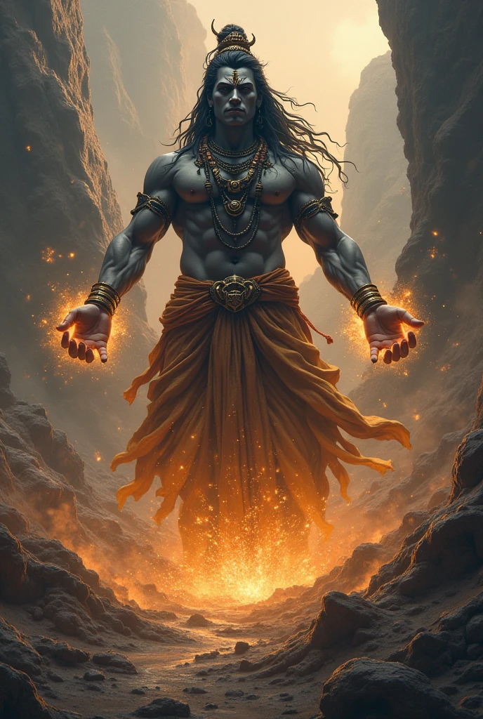 মহাদেবের হাত মাটি ফেটে বার হয়ে আসে