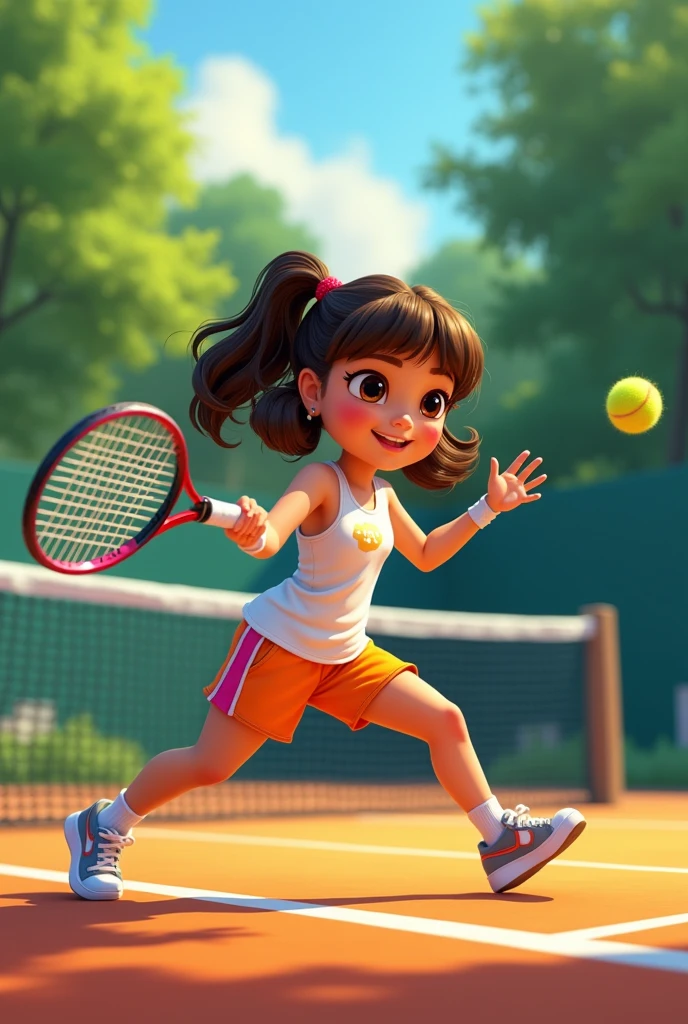 Dora play tennis