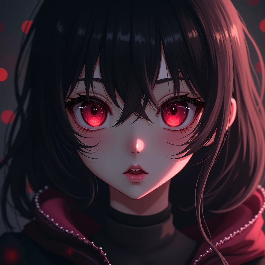 1 girl, beautiful detailed eyes, beautiful detailed lips, extremely detailed eyes and face, long eyelashes, anime style, detailed facial features, detailed clothing, intricate details, dark fantasy, dark magic, evil eye, dramatic lighting, cinematic composition, digital art, (best quality,4k,8k,highres,masterpiece:1.2),ultra-detailed,(realistic,photorealistic,photo-realistic:1.37),HDR,UHD,studio lighting,ultra-fine painting,sharp focus,physically-based rendering,extreme detail description,professional,vivid colors,bokeh
