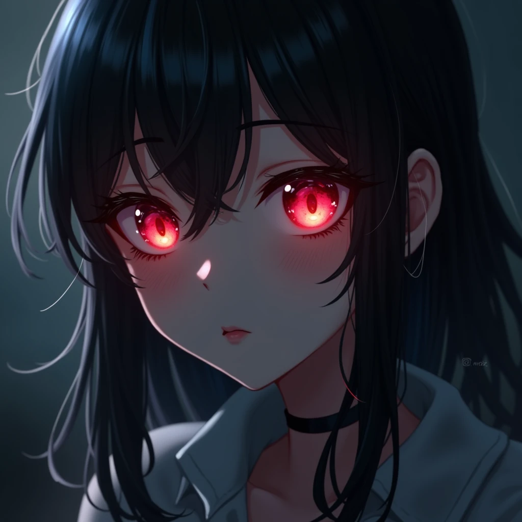 1 girl, beautiful detailed eyes, beautiful detailed lips, extremely detailed eyes and face, long eyelashes, anime style, detailed facial features, detailed clothing, intricate details, dark fantasy, dark magic, evil eye, dramatic lighting, cinematic composition, digital art, (best quality,4k,8k,highres,masterpiece:1.2),ultra-detailed,(realistic,photorealistic,photo-realistic:1.37),HDR,UHD,studio lighting,ultra-fine painting,sharp focus,physically-based rendering,extreme detail description,professional,vivid colors,bokeh