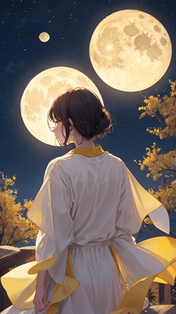 Yellow Moon、full moon