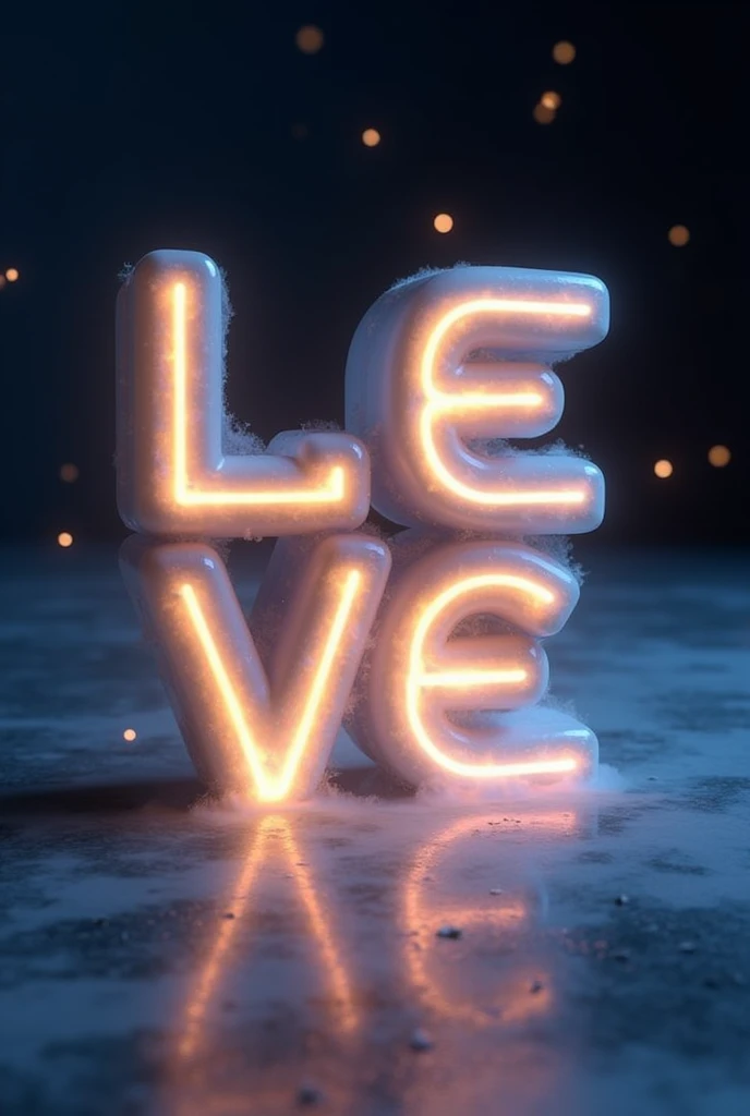 Genreat a 3d and glowing word poem
