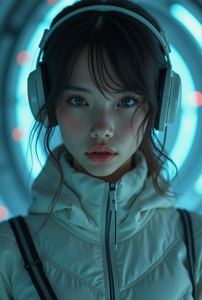 (best quality,4K,8K,high resolution,masterpiece:1.2),Extremely detailed,(Practical,photoPractical,photo-Practical:1.37),Equipped with a time travel device,Across time and space,beautiful girl,Stunning depiction of time and space,Retro-futuristic clothing,Mysterious atmosphere,Light-emitting device,Ethereal Background,Subtle light,Mysterious Beauty,Bright Eyes,Breathtaking moments,Beautiful movements,Fascinating eyes,The surroundings are blurry,Time bends,Sparkling colors,Vibrant colors,epic adventure,An unforgettable journey,Endless possibilities,A technological miracle,invisible dimensions,Uncovering Secrets,An exciting leap forward,Frozen moment,Unpredictable future,Dynamic Synthesis,Untold stories,Unravel the mystery,Time capsule,Unlocking the Past,Beyond boundaries,Unlimited imagination,Revelation of Truth,Unleashing the Power,unpredictable twists and turns,Time Continuum.