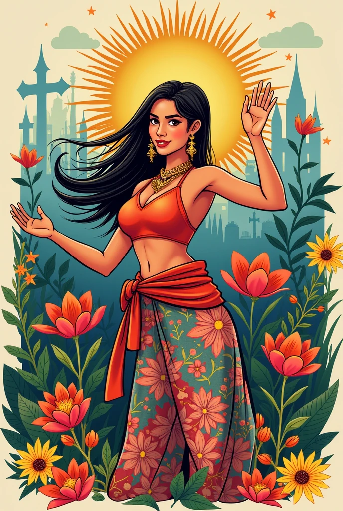 person being able to show their culture, make it more drawing like filipino
more drawing like