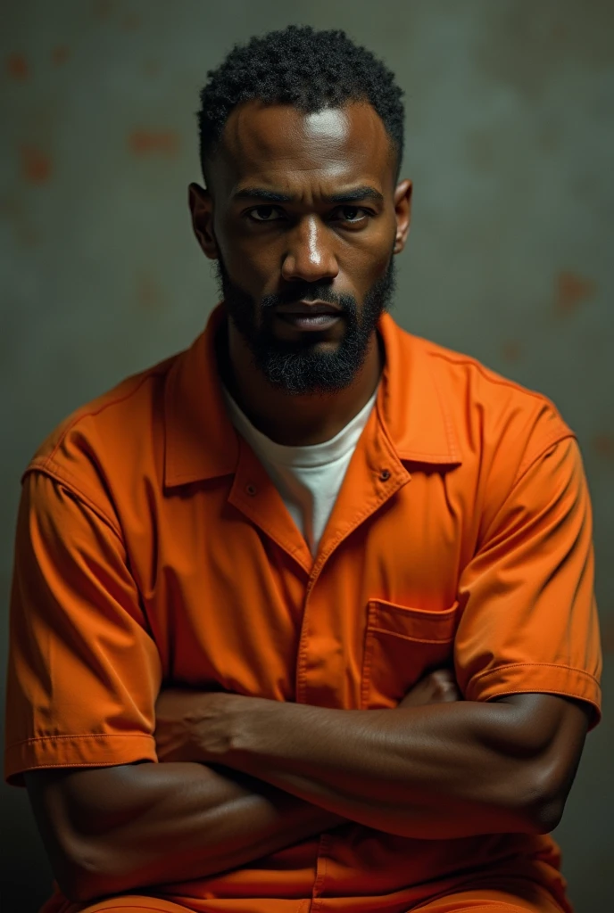 Inmate Wearing Orange Jumpsuit 