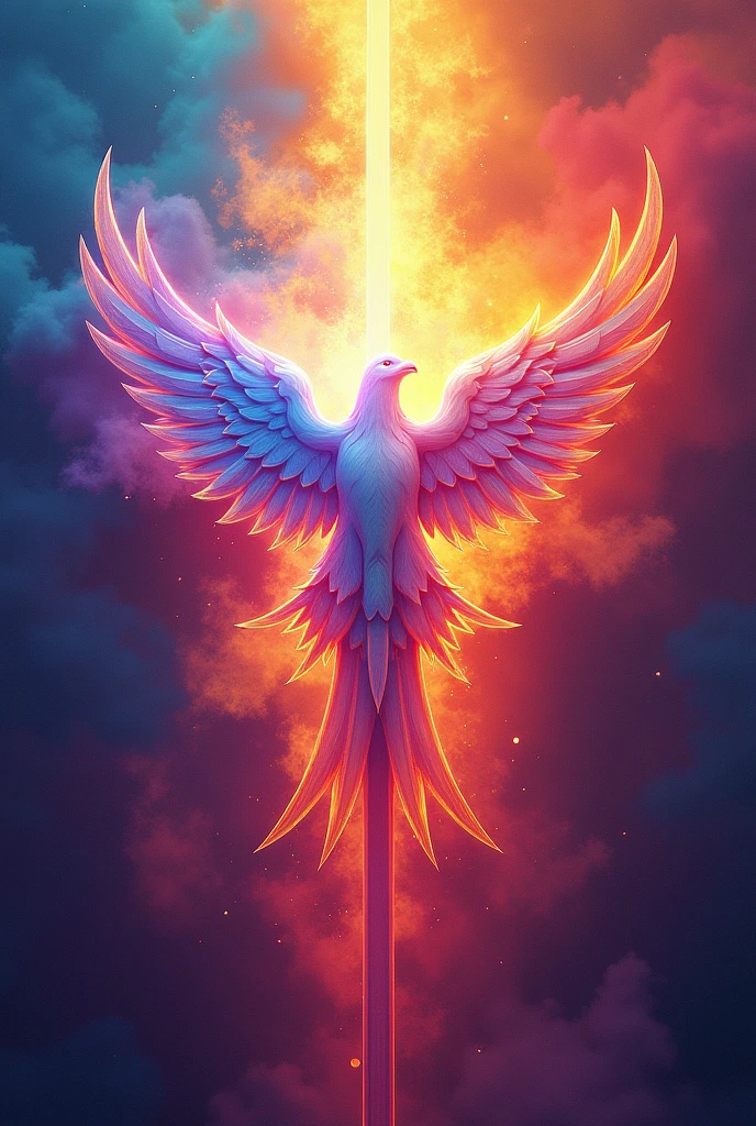 Christian religion symbol colorful