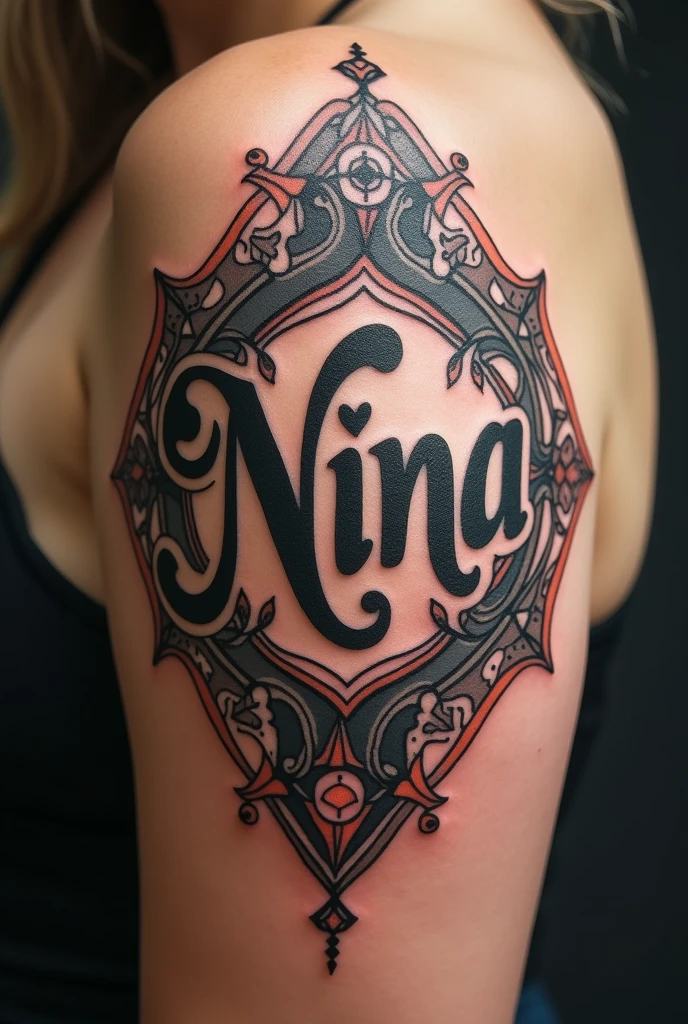 Nina Tattoo Design