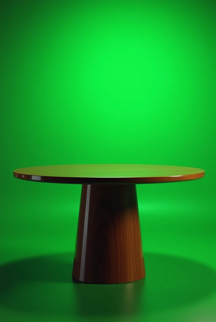Md round table with background green screen rich look