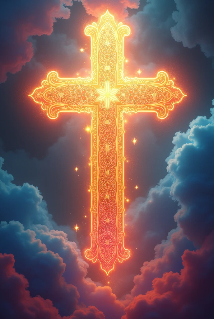 Christian religion symbol colorful