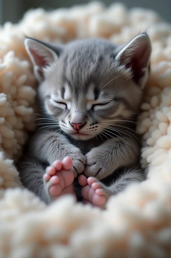 Grey baby cat
