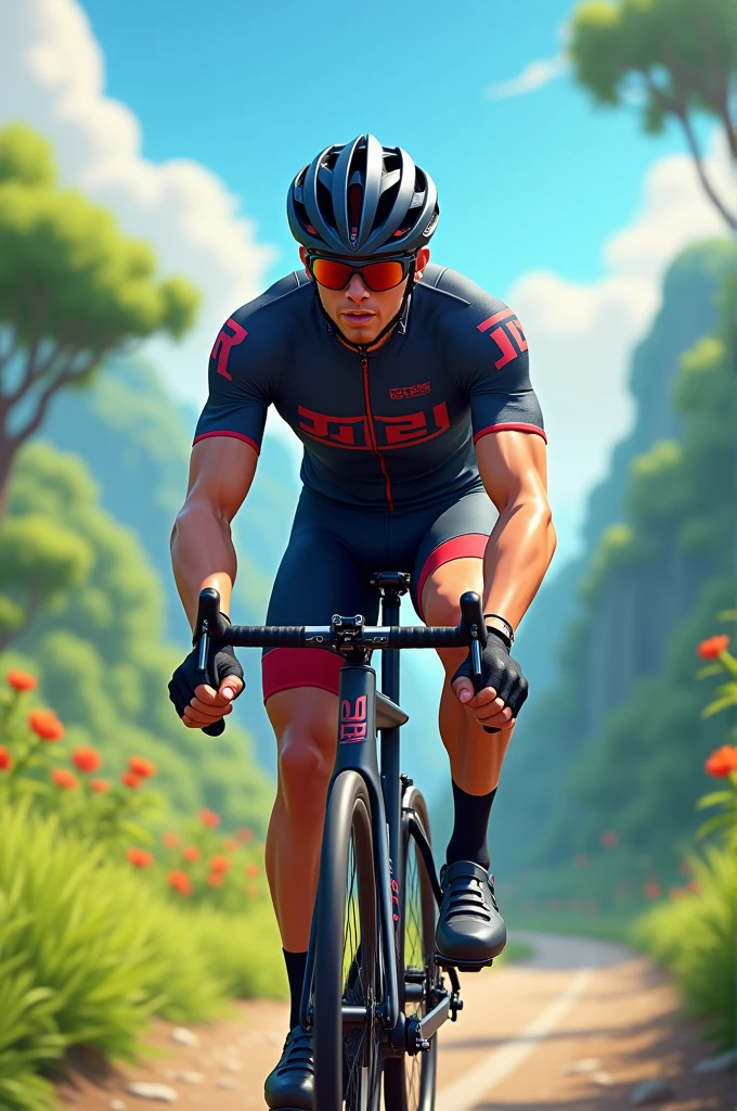 Le streameur JL TOMY qui fait du vélo 