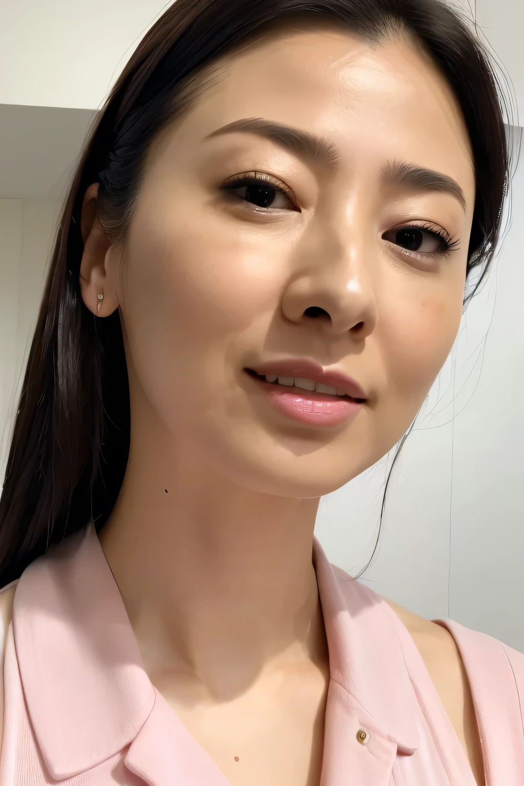 Beautiful Japanese actresses,(photo Realistic:1.4), (hyper Realistic:1.4), (Realistic:1.3),Very detailed, Edge Orgasm,face Focus, Woman with open mouth and closed eyes , A woman with an edge _face、Age 35、Black-haired、 News anchor、Very small toilet,((skin shining with 汗))((Clabrasion glistening with 汗,face shining with 汗)),（,Entrance to the house、In front of the front door、In front of the shoebox、White collared shirt,Hair tied up、teacher,(Wet Filter)(((下からのfaceのクローズアップ)))((large high nose,Prominent Nose))小さなface,((real skin,skin details,pores))