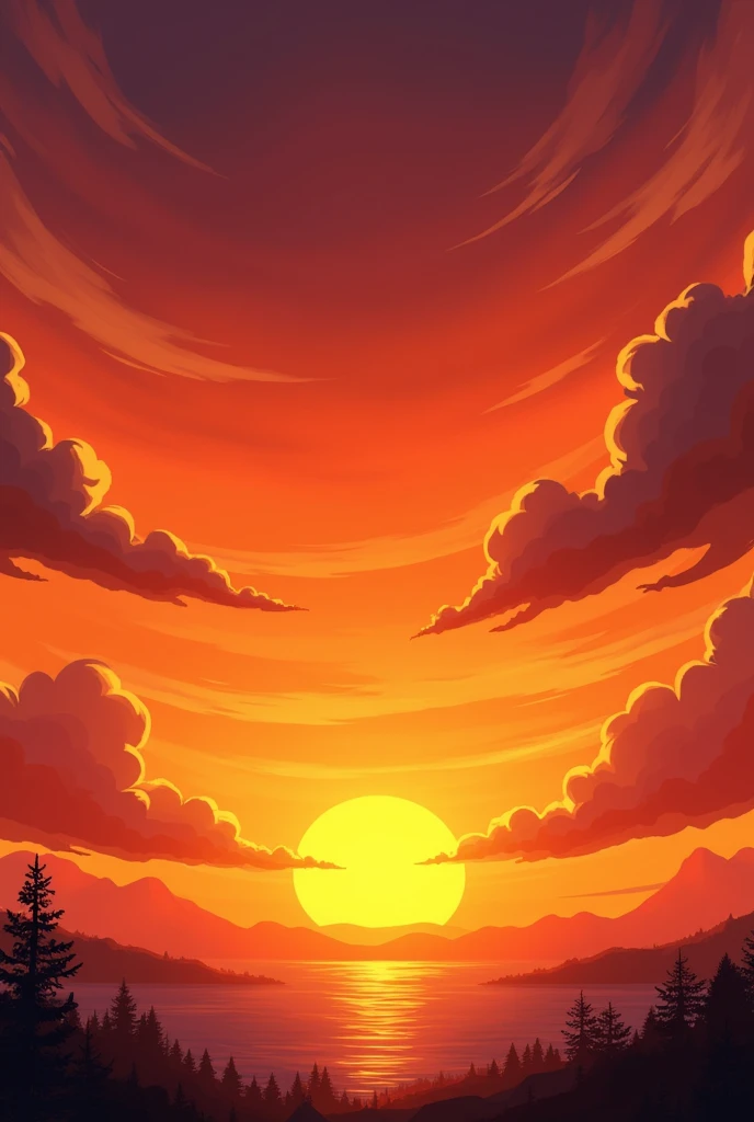 a sunset