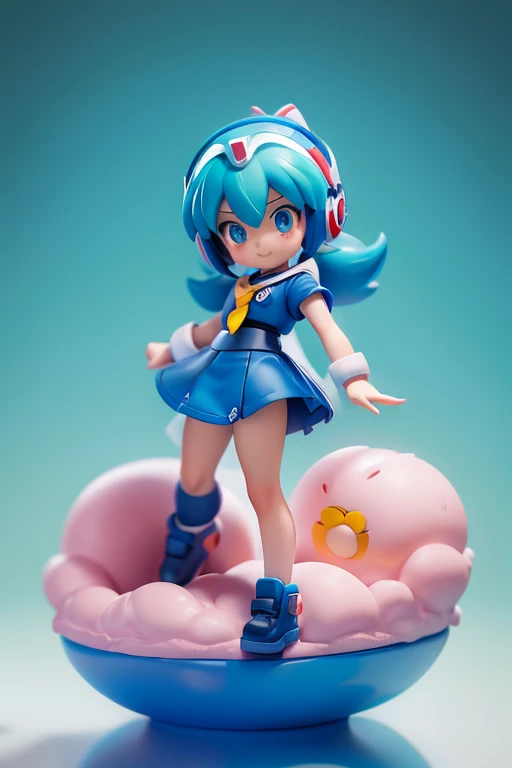 Primary school students ,Young girl,Rockman、Mega Man、Character portrait、front view