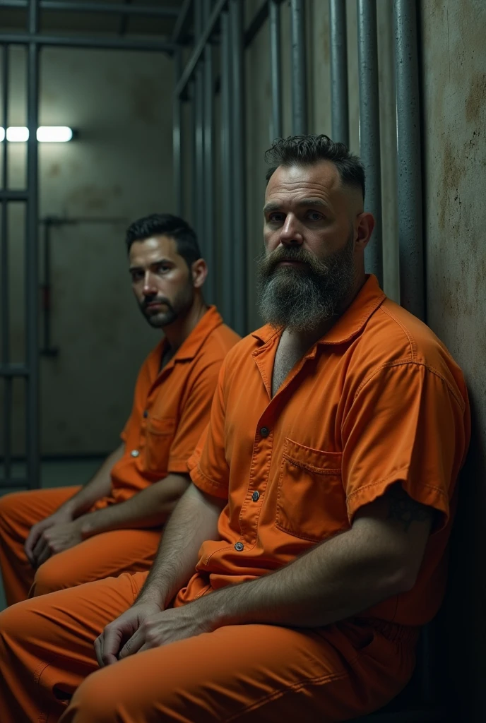 A Prisoner and his cellmate likes to wear their Orange Jumpsuit Uniform