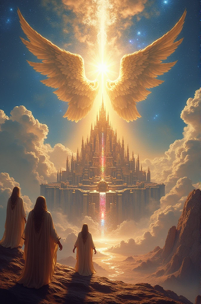 Create a picture of how heaven look according to revelations chapter 21:10-20