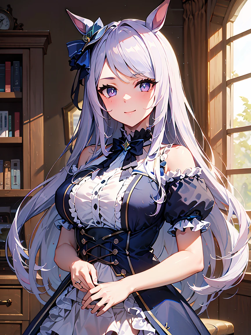 ((masterpiece), (最high quality)) One girl, Mejiro McQueen, Mejiro McQueen\(umamusume\), Silver Hair, Long Hair, Horse&#39;s ears, Ma Niang, Cleavage, Exposing shoulders, clavicle, white oprea , Beautiful woman, Perfect body, Perfect breasts, wearing a wedding dress, Night dress, Park trees々among, Wedding decorations, Looking at the audience, smile, realism, masterpiece, Textured skin, Super Detail, Attention to detail, high quality, 最high quality, 1080P, masterpiece, 最high quality, Super detailed,Man and woman having sex、naked、beautiful girl、Woman on top、Woman panting、R18、Female genitalia are wet、Inserting a male organ into a female organ、During sex、One man, one woman, one woman,The woman spreads her legs and straddles the man