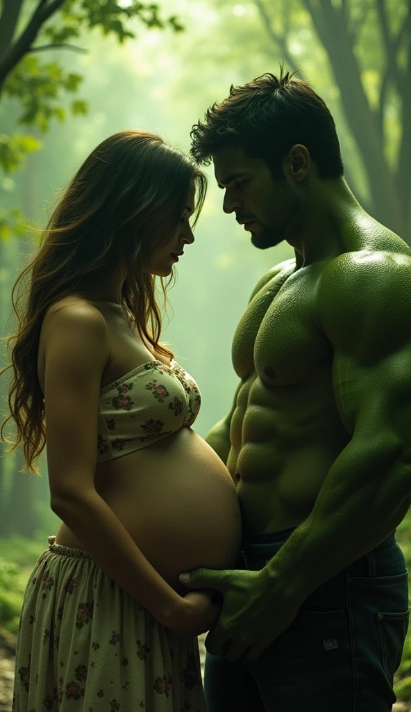 Hulk couple pregnant girlfriend 9moth