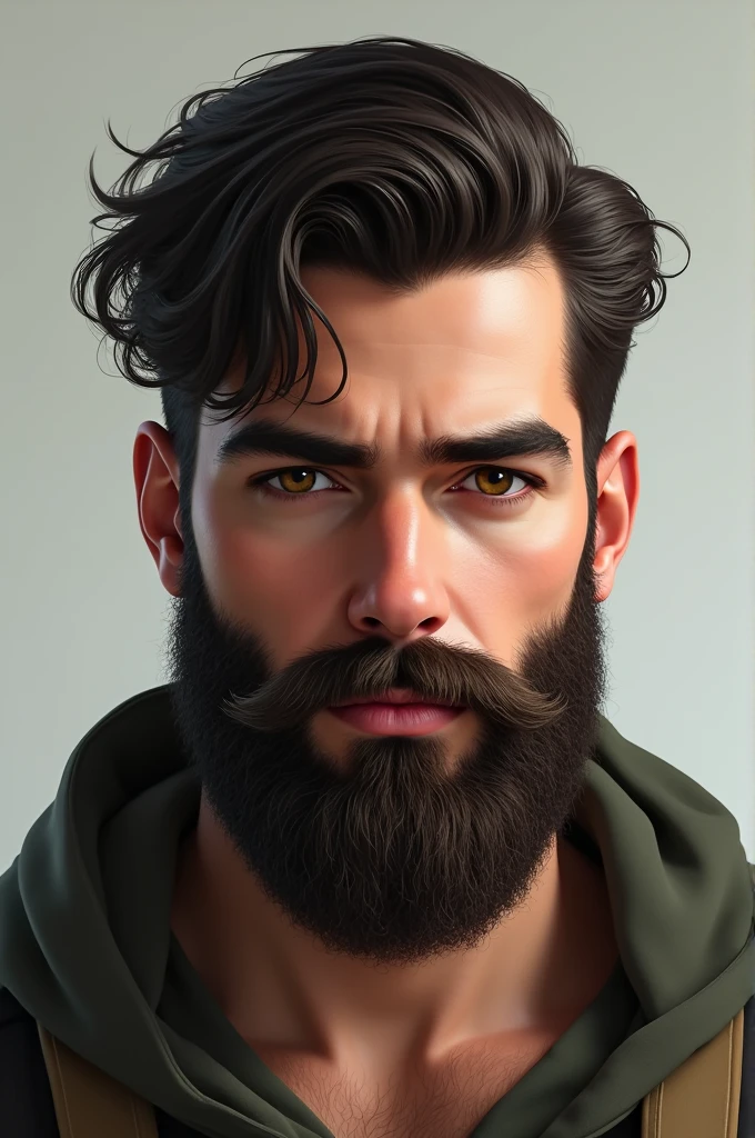A boy with beard