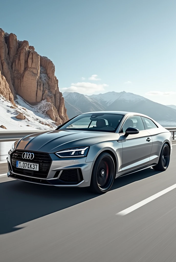 Audi A5,Sky grey,