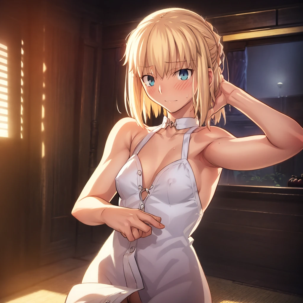 High resolution, 最high resolution,high resolution,{Things to know_f de stay night ufotable:1.15}, Rubio_ Best Quality, masterpiece, フルnude,Sweatだく,Blushing,smile,Armpitアップ,Sweat,Armpitを広げて見せている,bed,Moist,Blonde,whole body,pubic hairあり,Love juice,Armpit,side,sideの下,Armpitの下,sideアップ,Sweatをかいている,sideSweat,Upper Body, 1 person,sideズーム,Armpitズーム,Armpitを見せつける,sideを見せつける,両Arms behind head,nude,Raise your arms, Inner cavity reflection,whole body,Two arms,Alone,sexy,1 personだけ,Looking at me,膣からsemenが垂れている,front,pubic hair,Obscene lines,Ray tracing,Slender body,E Cup,Embarrassing,Armpit強調,side強調,ArmpitSweat,sideSweat,Wet Skin,Open your mouth,Noise Reduction,((Place your hands behind your head)),Emphasis on the crotch,Chest Enhancement,stage,Perfect lighting,体をfront,Look up,looking at the camera,真front,I don't want to go away.,体をfront,両Raise your arms,両Arms behind head,Embarrassing,Hands behind head,Hotel Rooms,bedの上,全naked,naked,膣からsemenが垂れている,bedに横たわる,,フルnude,オイルを塗ったテカテカのsideの下を見せる、オイルを塗った光沢のあるsideの下:1.30、Surreal、sideの下、オイルを塗った光沢のあるsideの下:1.30、光沢のあるsideの下、オイルを塗ったぬるぬのsideの下:1.30、ぬるぬるした光沢のあるsideの下:1.20、明るく詳細なsideの下、sideの下の細かいシワ:1.7、リアルなsideのシワ:1.7、sideの下を照らす光:1.4、side毛穴の細部まで), Armpit見せポーズ,side見せポーズ,Nipples,Nipplesが立っている,No clothes,素っnaked,Armpitアップ,sideアップ,NaughtyなArmpit,Naughtyなside,Sweat,Naughty,Arms behind head,Armpitを広げる,sideを広げる,Embarrassed look,Love juiceが垂れている,NaughtyなPussy,体をfrontへ,pubic hairが生えている,pubic hair,semen,semenまみれ,Naughtyな体,Naughtyな身体,NaughtyなPussy,Naughtyなgenital,genital,NaughtyなPussy,Naughtyなnaked,Naughtyなnaked体,Naughtyな肉体,Naughtyなボディー,恥ずかしそうにArmpitを見せている,恥ずかしそうにsideを見せている,lotion,lotionまみれ,Vaginal fluid,Vaginal fluidが垂れている,Love juice,Love juiceが垂れている,semenでベタベタ,Sticky with semen,Sperm,Spermまみれ,Spermでベタベタ,Pussy,Pussyを見せつける,Pussy,Pussyを見せつける,Embarrassed look,Groinにタトゥー,Groin,View your viewers,genital,女genital,湿ったArmpit,湿ったside,smile,4K,(8k),Noise Reduction,Place your hands behind your head,Emphasis on the crotch,((Place your hands behind your head)),(Shiny, oily skin), Raise the hand, (Raise your arms above your head:1.5), Put your arms behind your head, sideの下, (sideの下 into viewer's face:1.5), (View your viewers:1.5), Raise the hand,蒸れたArmpit,蒸れたside, sideの下を露出させる,Armpitの下を露出させる,両手を頭に当ててbedに座わる,蒸れたArmpit,蒸れたside,