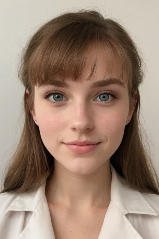 Femme scandinave de 18 ans, magnifique, visage parfait, regarder le spectateur, (Porter du maquillage), (Yeux très détaillés), (porter l'uniforme scolaire catholique), (mini-jupe à carreaux), (chaussettes blanches), debout en classe