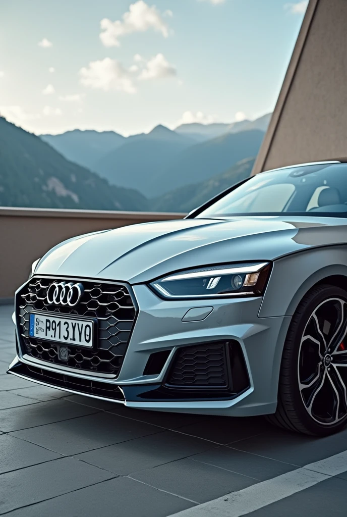 Audi A5,Sky grey,