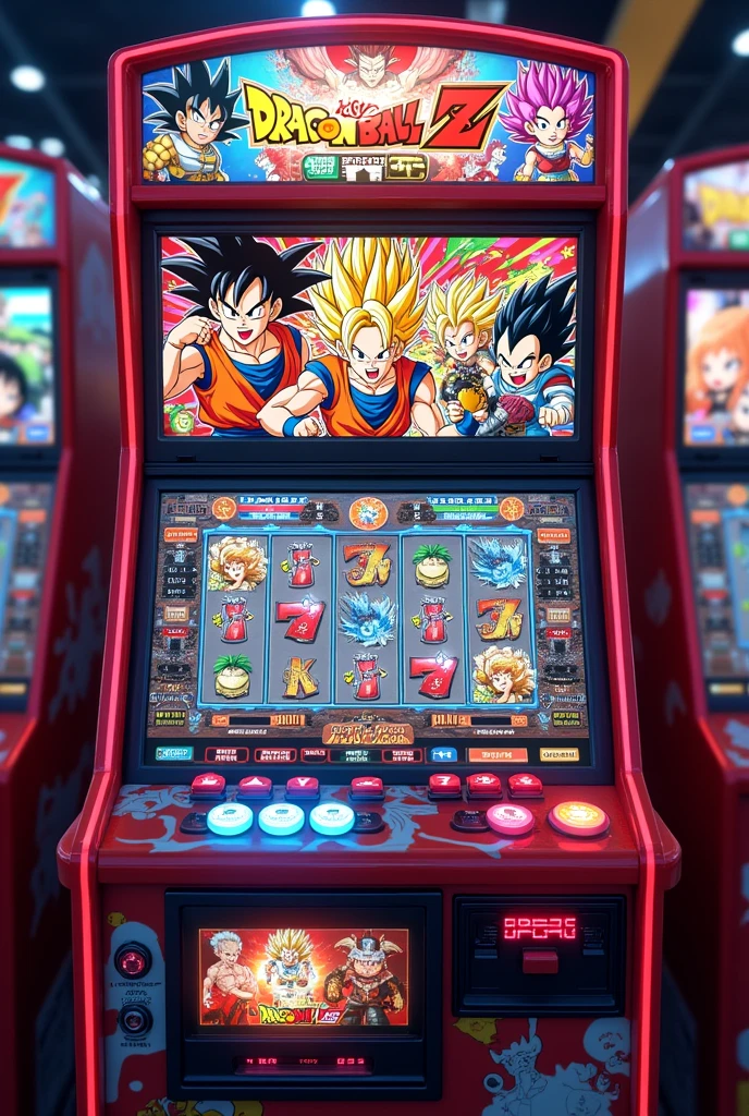 A trash anime playing pachislots, Dragon Ball style