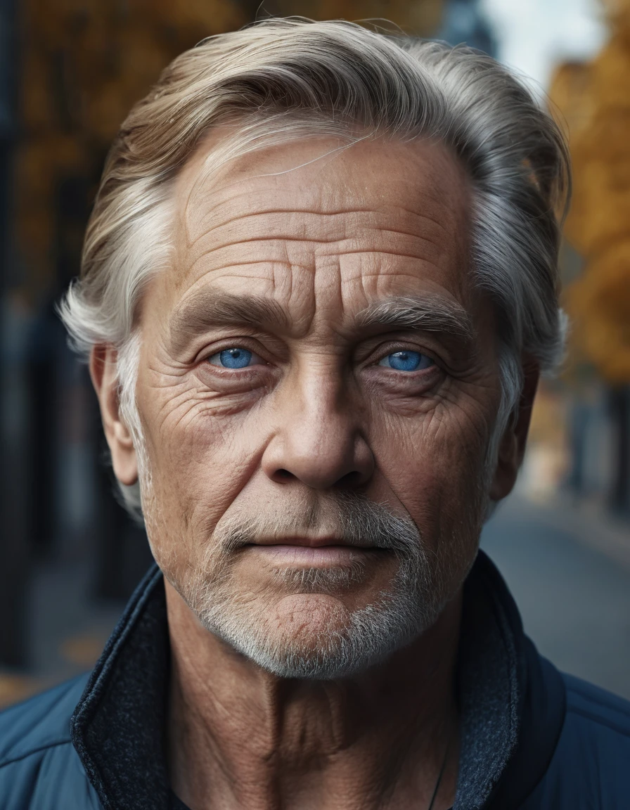 Man. Dark brown-blonde hair. Light skin. Dark Blue-grey eyes. Pole nationality. 70 years old., (best quality,4k,8k,highres,masterpiece:1.2),ultra-detailed,(realistic,photorealistic,photo-realistic:1.37),cinematic composition,beautiful scenery,moody,atmospheric,vibrant colors