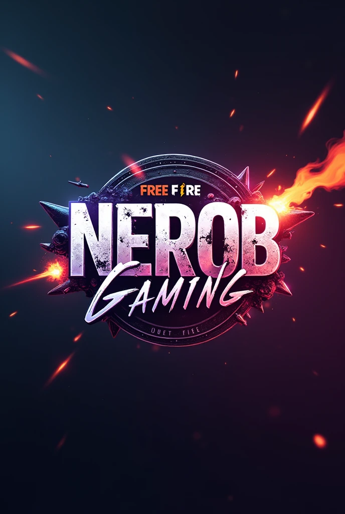 Free Fire  logon ছবির ফ্রী ফায় নামের জায়গায় নাম হবে  name NEROB GAMING 

