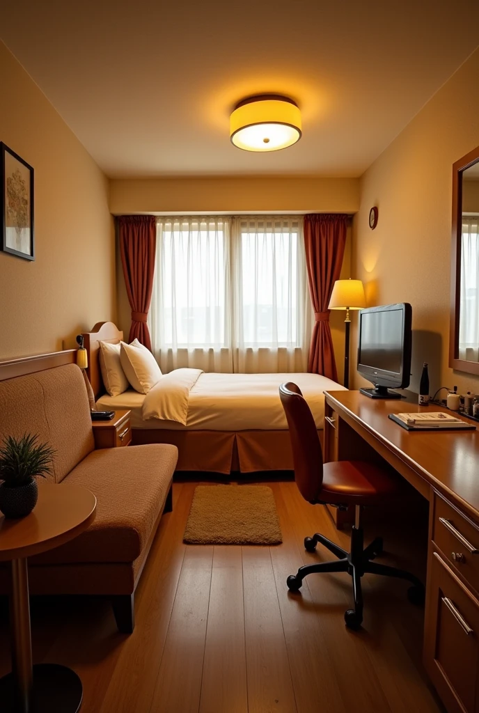 Showa Retro Hotel dim indoor Real photograph