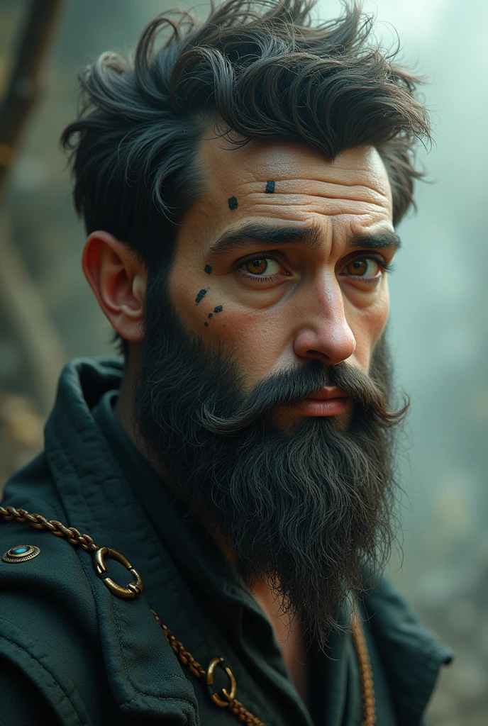boy with beards and brown eyes