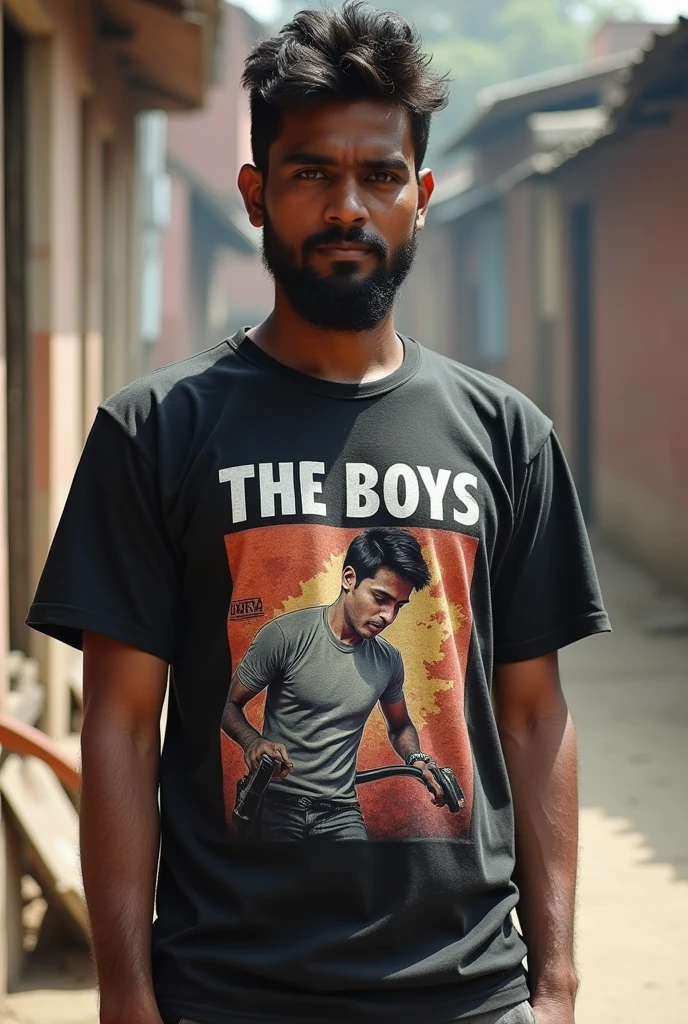 An Indian
Dacoit in Bangladesh Wearing " The Boys" Tshirt selling the same Tshirts
